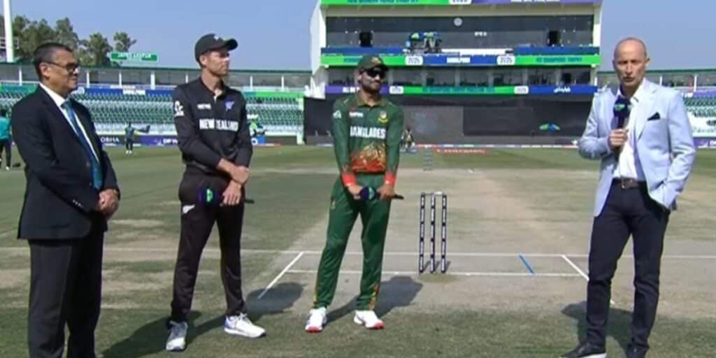 Champions Trophy: New Zealand win toss, opt to field against Bangladesh