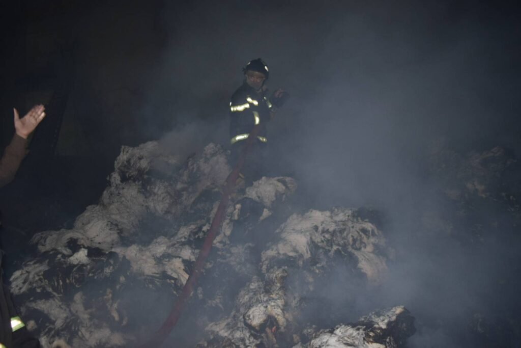 Massive Fire Hits Peshawar Warehouse