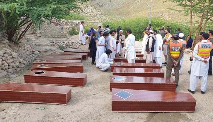 Two miners laid to rest in Shangla