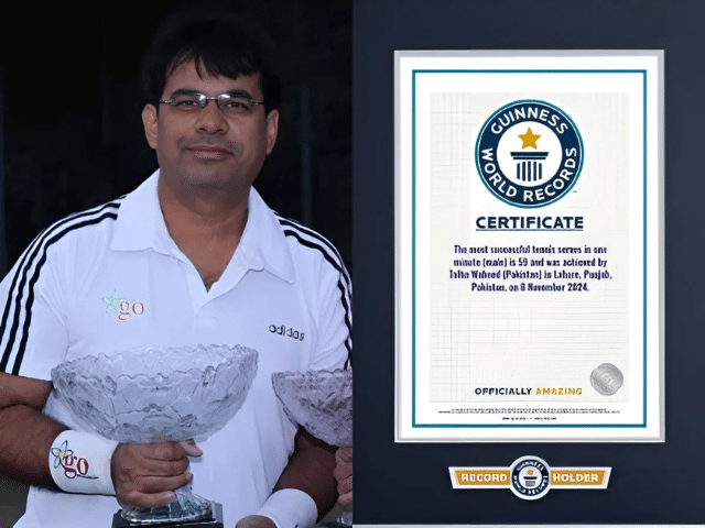 Pakistani Tennis Star Talha Waheed Sets Guinness World Record