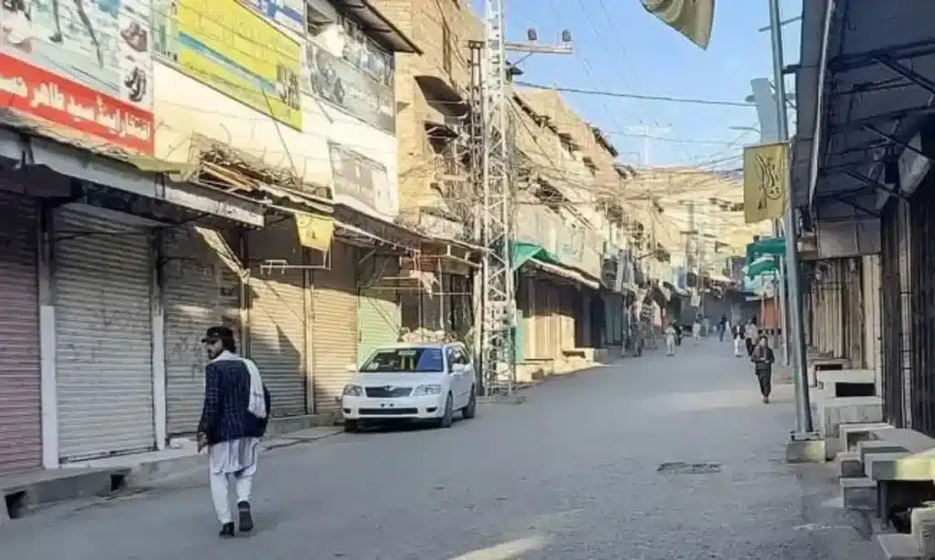 Shutter-down strike in Parachinar against road closure enters second day