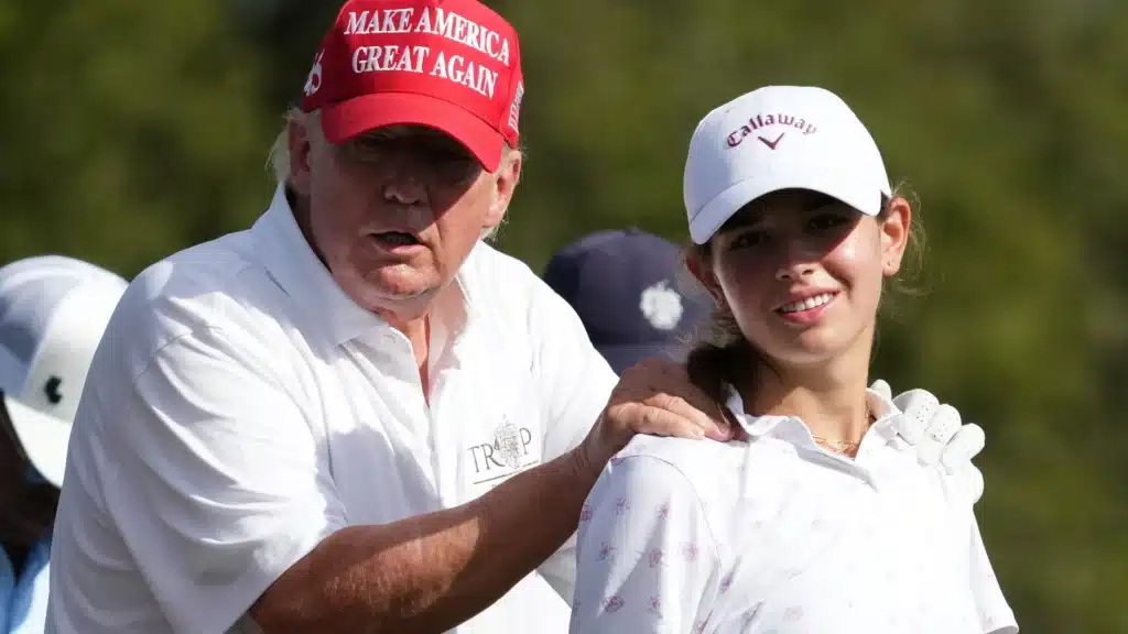 Donald Trump Applauds Kai Trump’s Impressive Golf Skills"