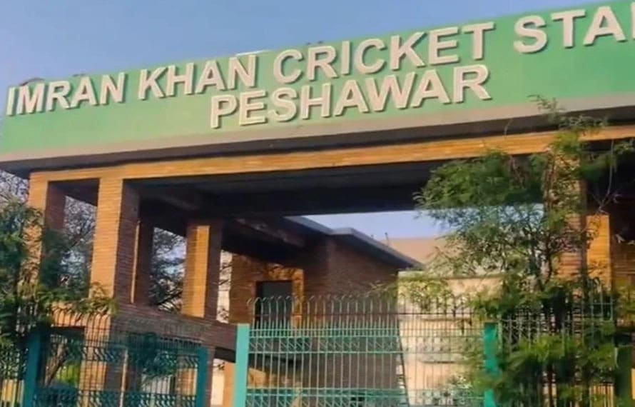 KP gov’t installs ‘Imran Khan Cricket Stadium’ board at Arbab Niaz