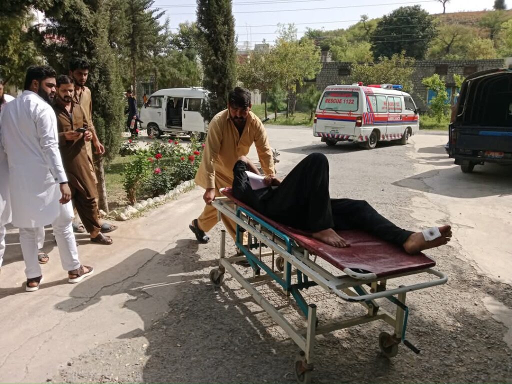 Two killed, 12 injured as vehicle falls into ravine in Lower Dir