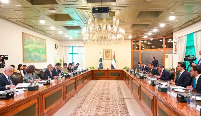 Ishaq Dar discusses bilateral relations, regional issues with UAE counterpart