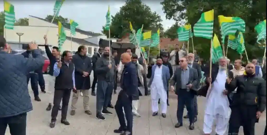 Pakistanis stage protest in Denmark to expose BJP MP Ravi Shankar