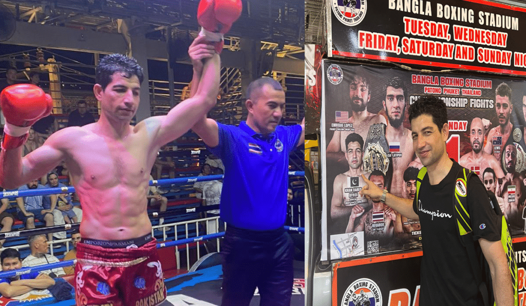 Khan Saeed Afridi defeats Thai fighter to win another title in Bangkok
