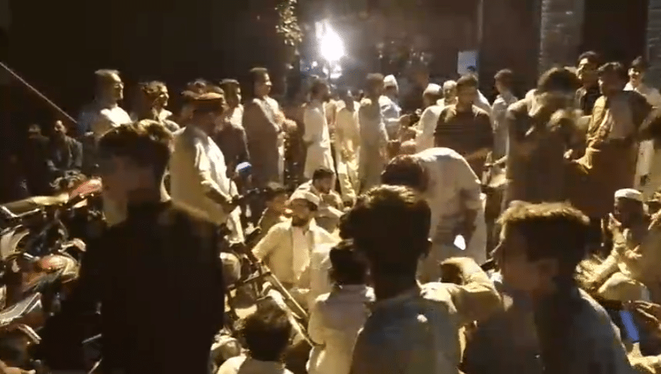 Massive public protest erupts outside MNA's houses over load shedding in Swabi