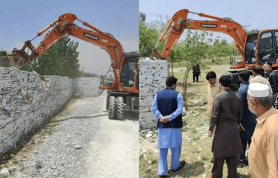8 factories, 2 illegal camps demolished in Bajaur anti-encroachment operation
