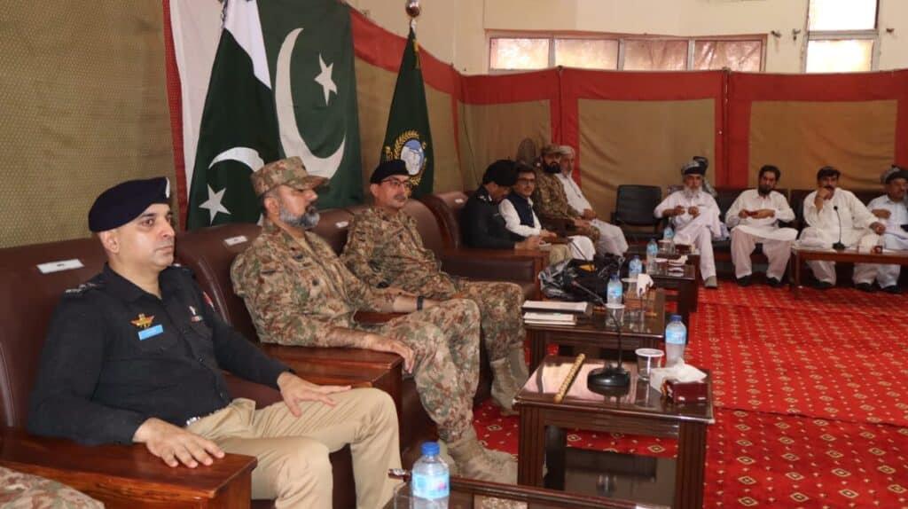 High level Jirga held with tribal elders and members of peace committee in Lakki Marwat to address law and order situation