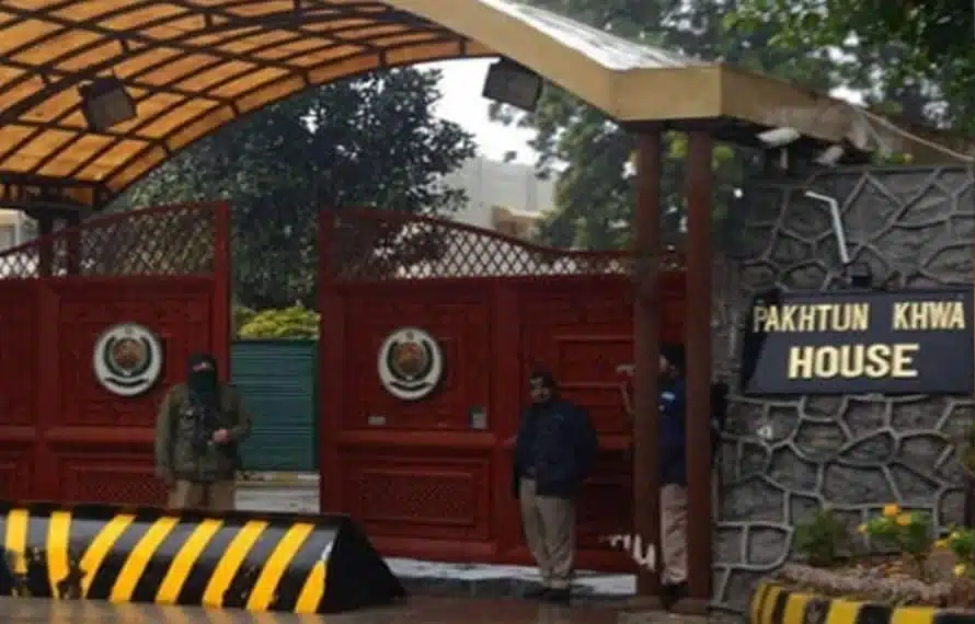 Fire erupted in kp house