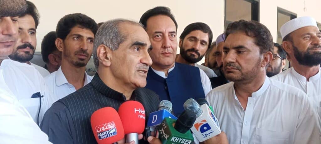 Saad Rafique visited the Bajaur district