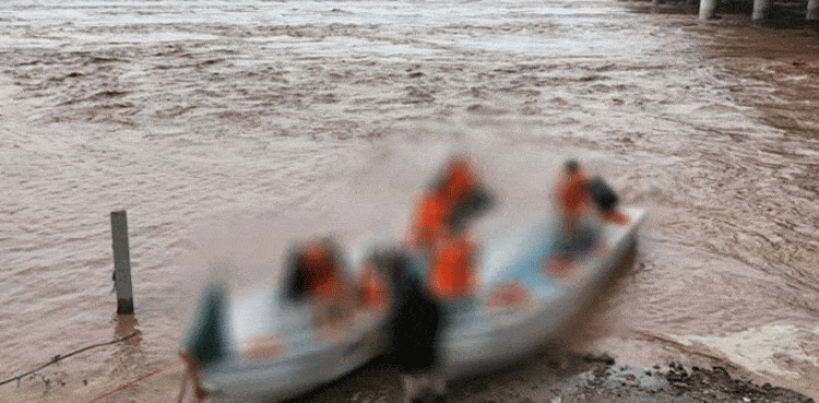 Five dead including children as boat capsizes in floodwater