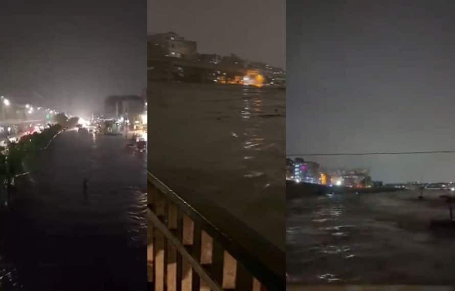 Heavy rains cause Thado Dam to overflow, Karachi’s residential areas submerged