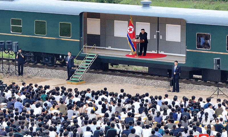North korea train